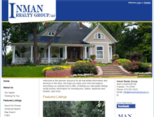 Tablet Screenshot of inmanrealtygroup.com